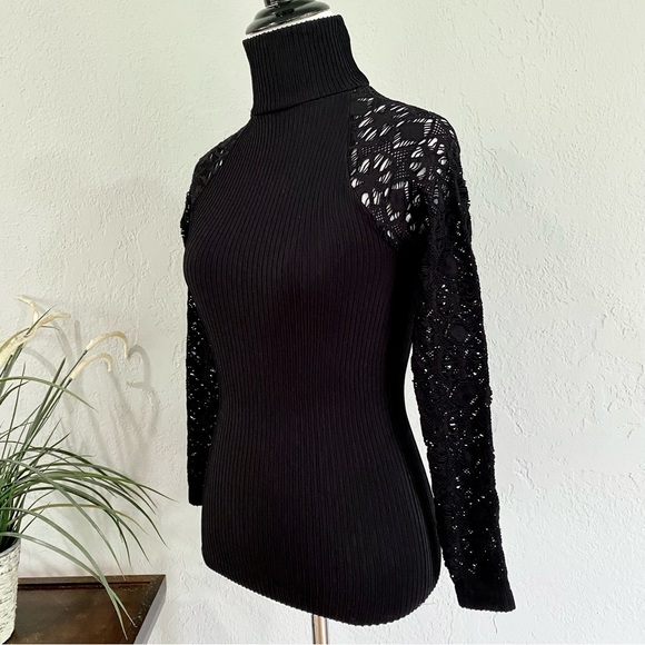 NEW Free People Intimately Rib and Lace Turtleneck, XS/S - Picture 6 of 15